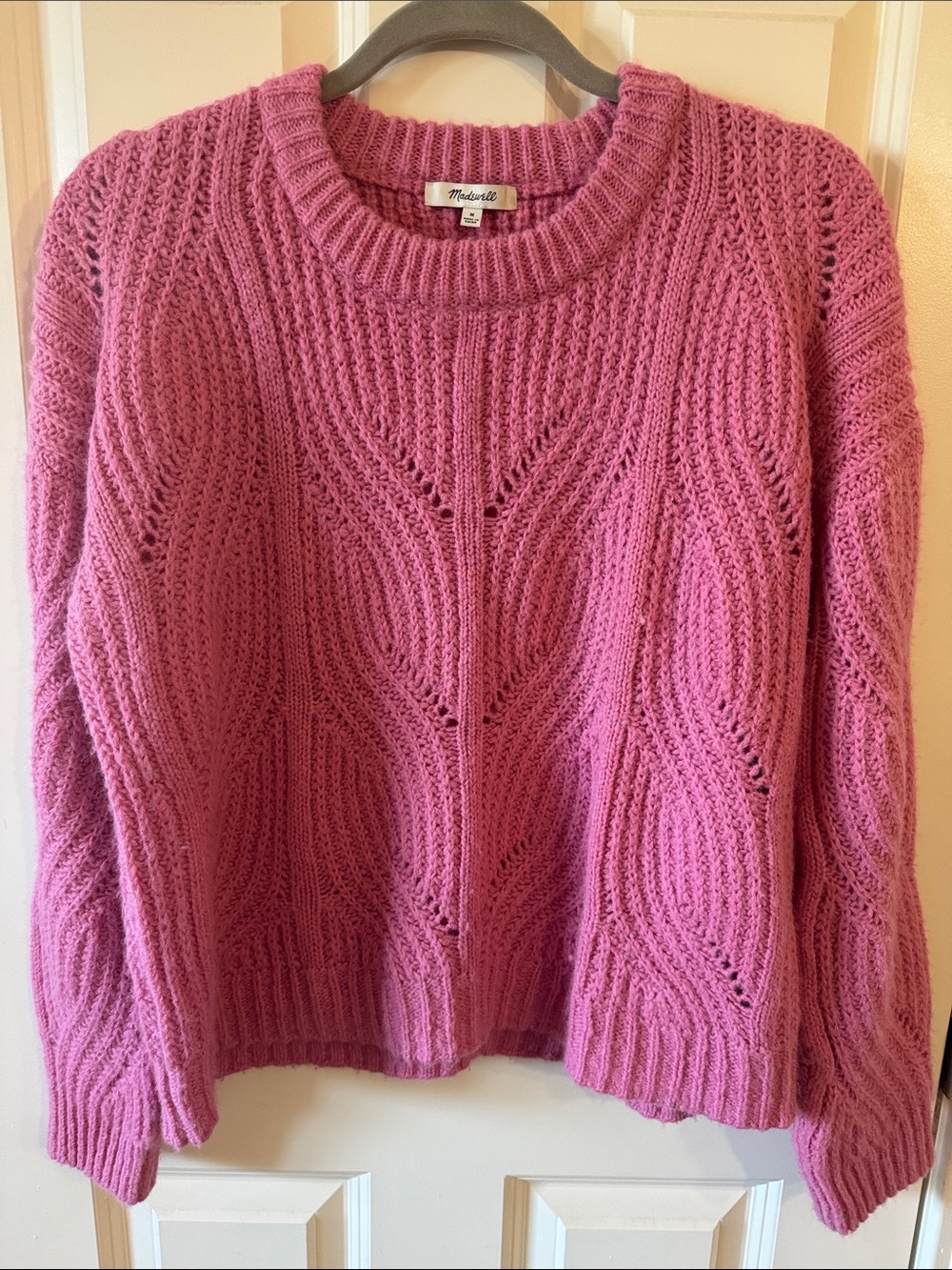 Madewell Open-Knit Crewneck Sweater
